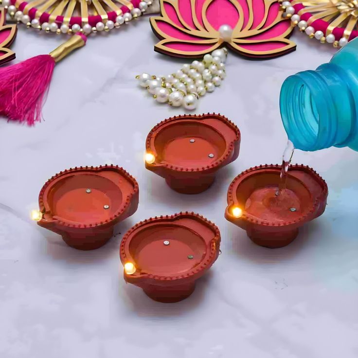 Water Diyas for Decoration | Kids & Pets Friendly