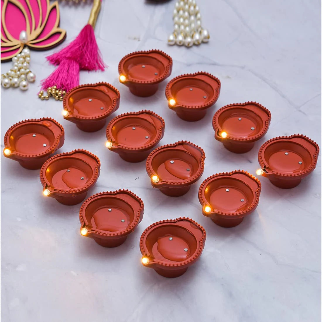 Water Diyas for Decoration | Kids & Pets Friendly